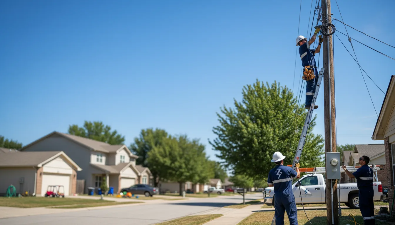 Residential electrician providing installation services in Schoolcraft, MI
